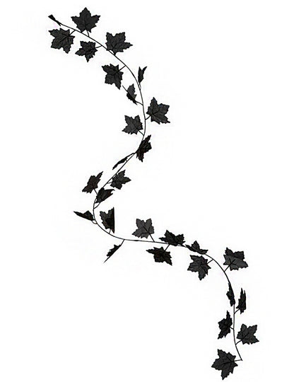 Vue d'ensemble de la guirlande de feuilles décoration d'Halloween