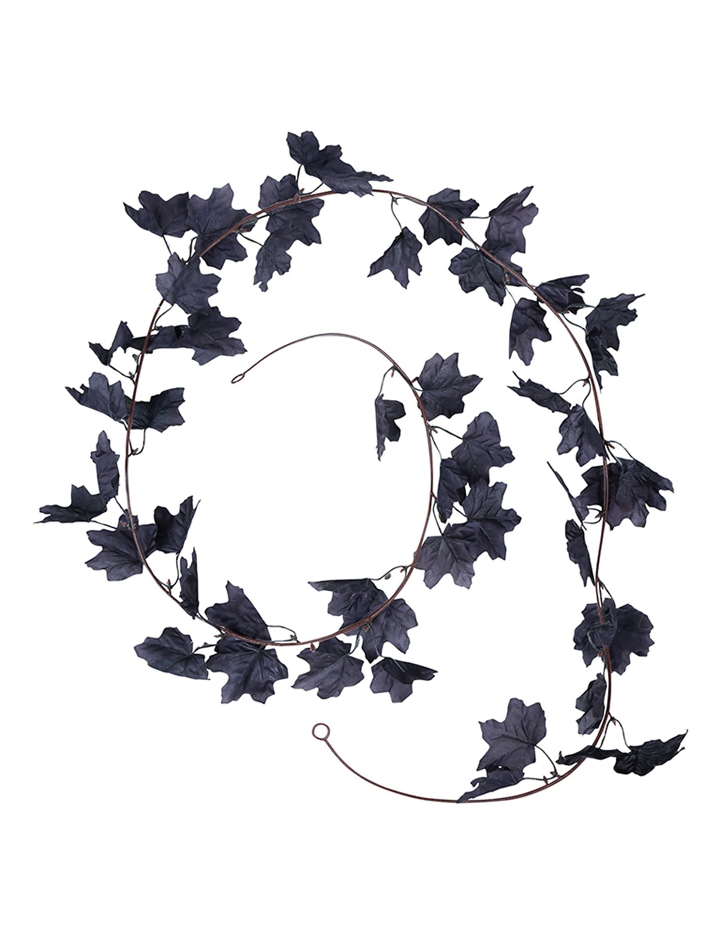 Guirlande de feuilles pour décoration d'Halloween noire