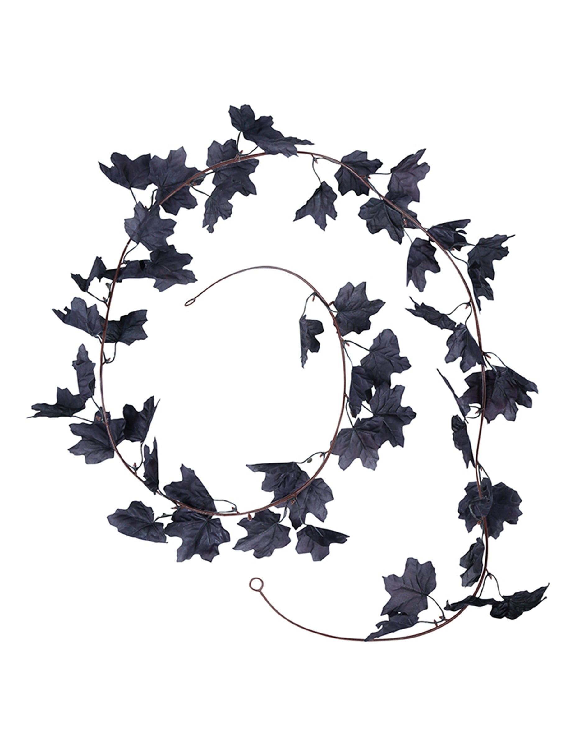 Guirlande de feuilles pour décoration d'Halloween noire