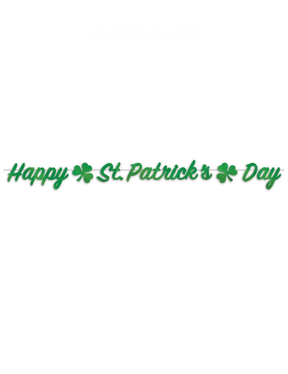 Изглед отпред на гирлянда Happy St Patrick's Day