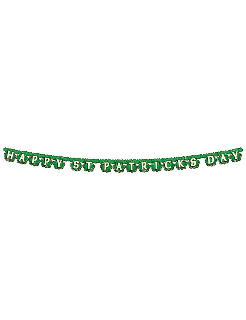 Vue de face de la guirlande Happy St. Patrick's Day
