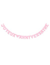 Guirlande Joyeux Anniversaire rose