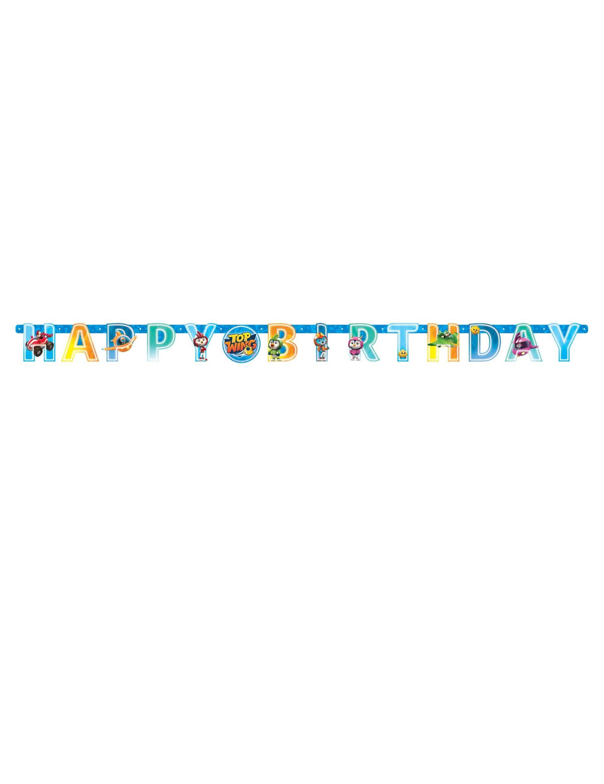 Преглед на хартиената буквена гирлянда Happy Birthday Top Wing