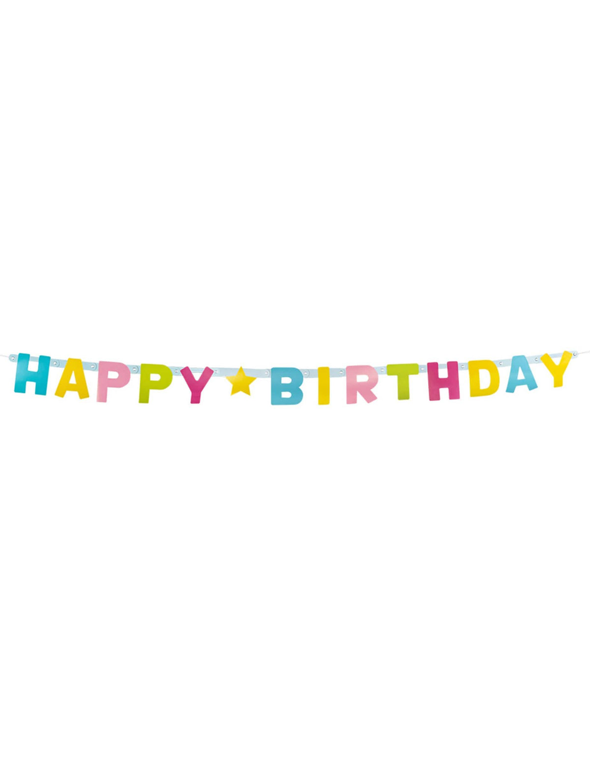 Сцена с торта и балони от буквена гирлянда Happy Birthday