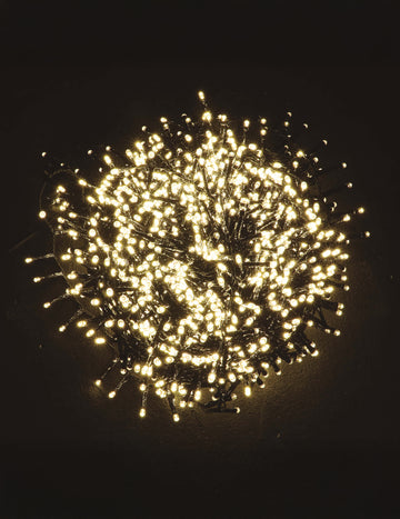 Светещ гирлянд с топло бяла светлина, 20 м, 1000 LED 