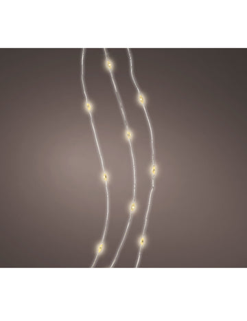 Светеща гирлянда за топъл бял интериор 40 LED 195 cm
