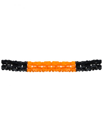 Оранжево и черно Хелоуин гирлянда