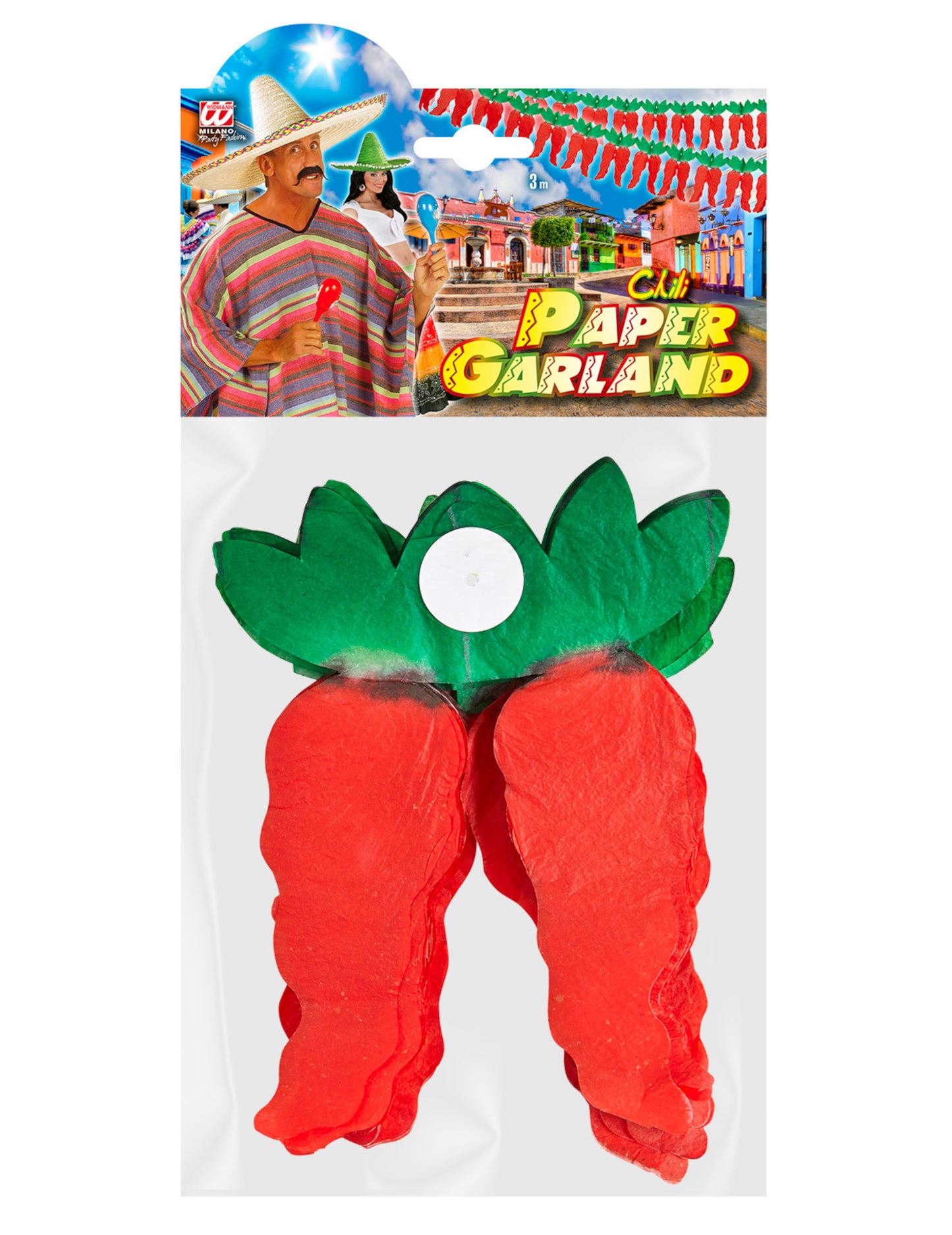 Хартиена гирлянда с чушки 3 м 