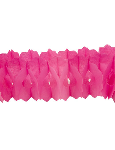 Guirlande en papier pour fête fuchsia