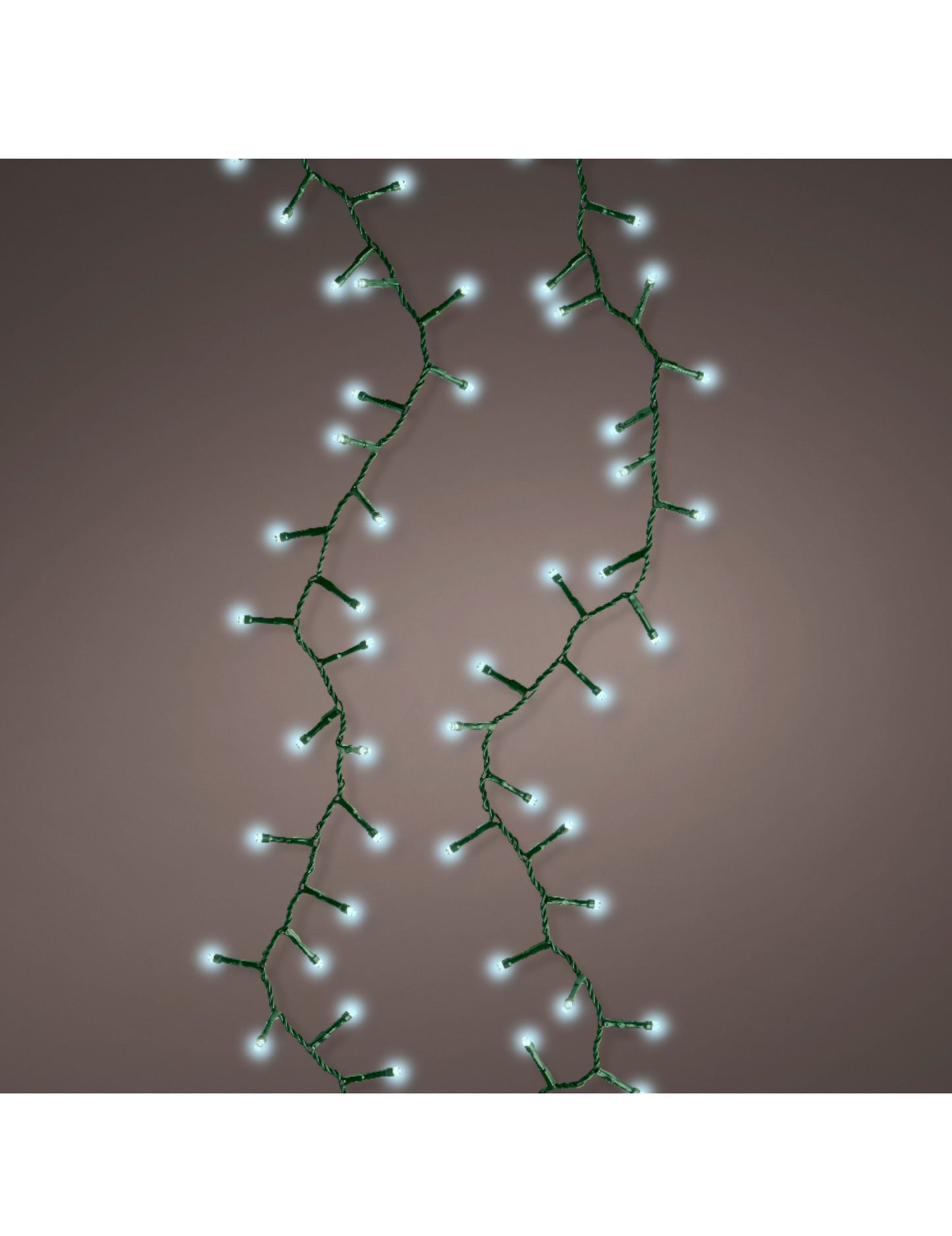 Бяла светеща гирлянда 400 LED 10 м 