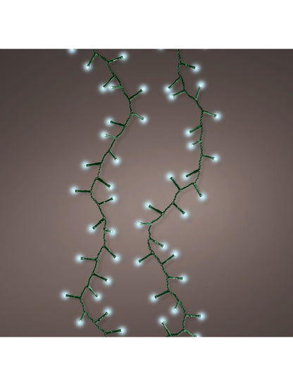 Бяла светеща гирлянда 400 LED 10 м 