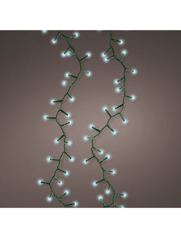 Бяла светеща гирлянда 400 LED 10 м 