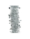 Guirlande pour sapin décoration de Noël argentée avec étoiles