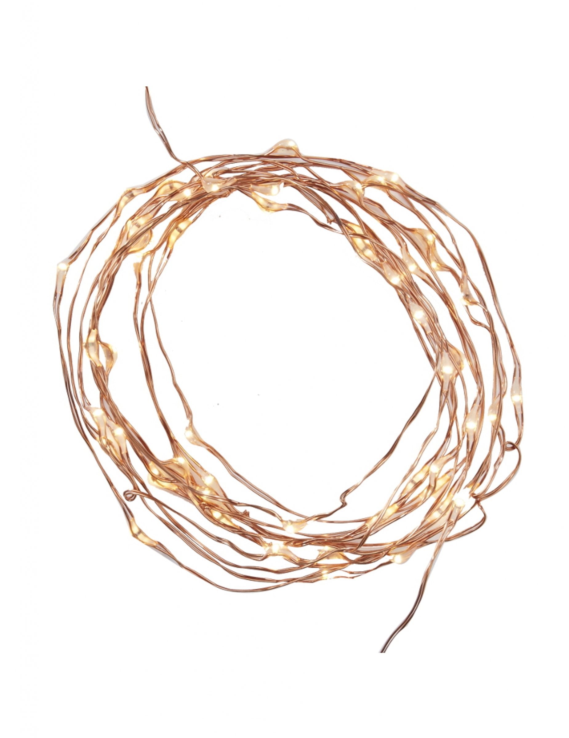 Guirlande lumineuse rose gold pour fête à 60 led