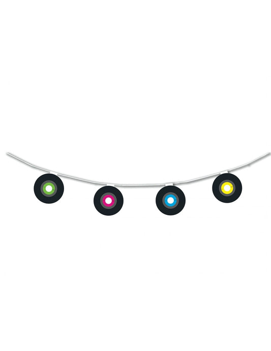 Guirlande vinyle pour fête papier ignifugé multicolore