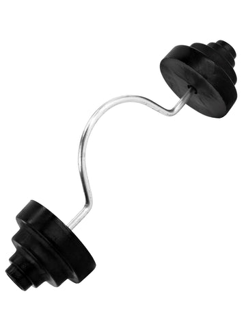 Haltère pour zizi pour adulte noir et argenté