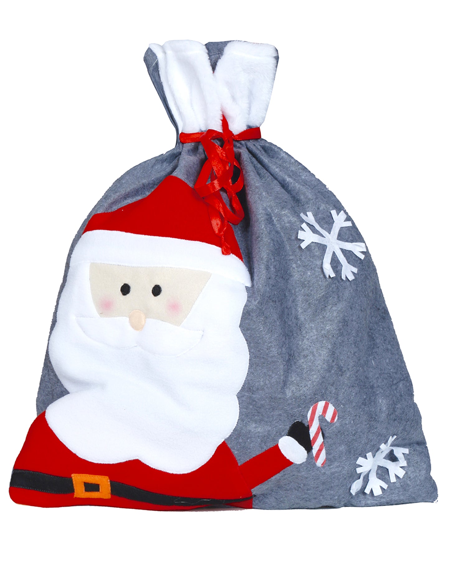 Сив коледен чорап 50 x 60 cm