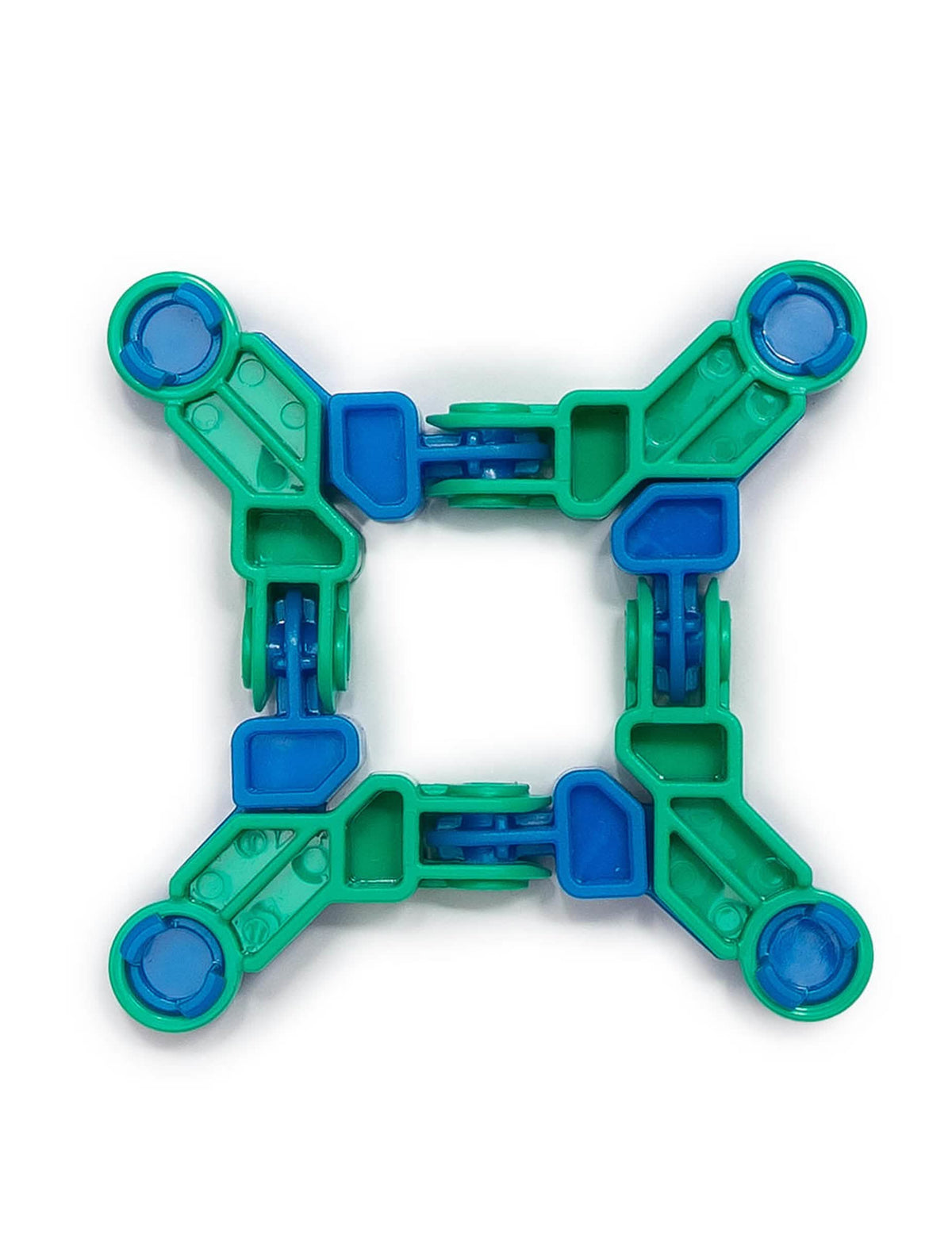 Квадратен изглед на артикулираната играчка Infinity Fidget