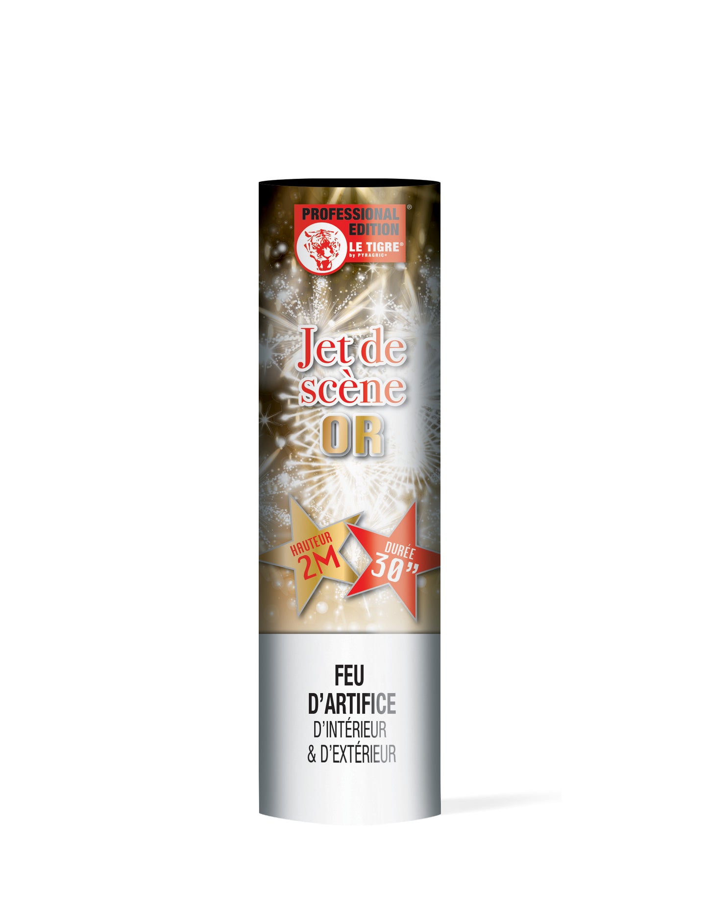 Сценична струя 2 метра 30 секунди злато