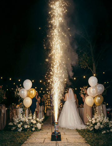 Jet de scène 3 mètres 30 secondes pour mariage or