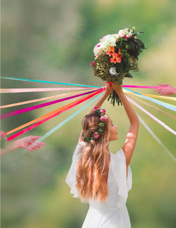 Игра с сватбени панделки