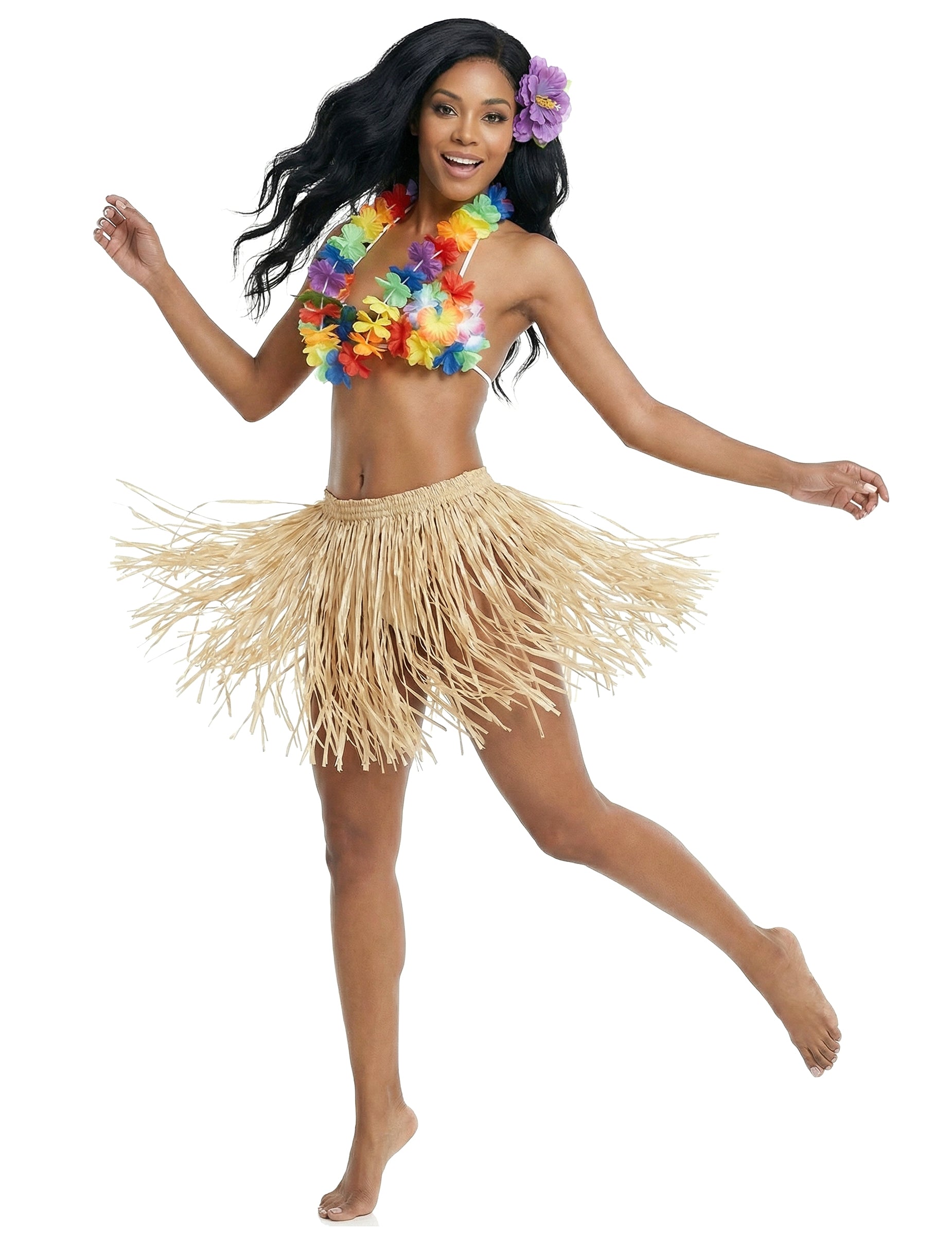 Модел в движение с рафия полата Хавай за възрастни