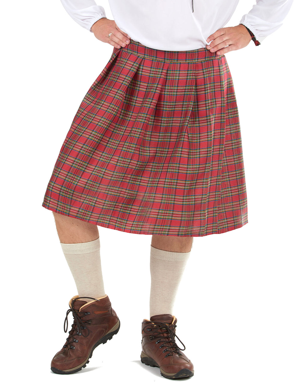 Kilt écossais pour adulte rouge à carreaux