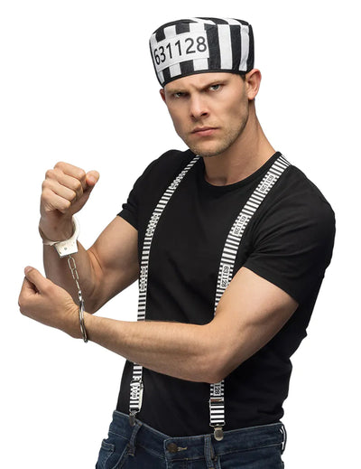 Kit accessoires de prisonnier adulte