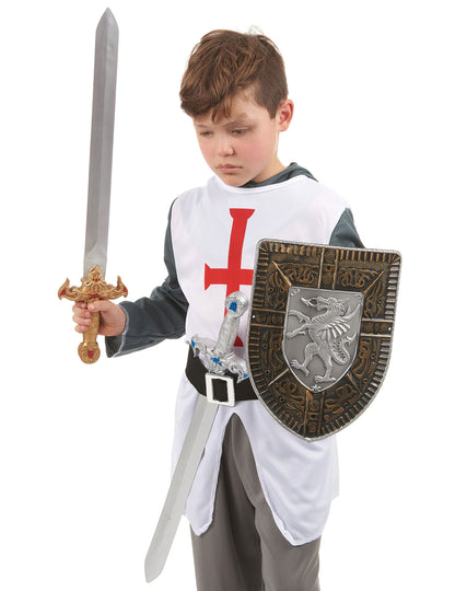 Accessoires portés du Kit bouclier et 2 épées en plastique pour Enfant