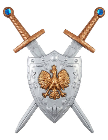 Kit Shield и 2 пластмасови меча за деца