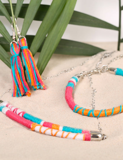 Комплект за изработка на многоцветни бижута 12,5 x 13 cm пълен