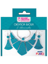Kit création de bijoux parure pour adulte turquoise en pâte fimo