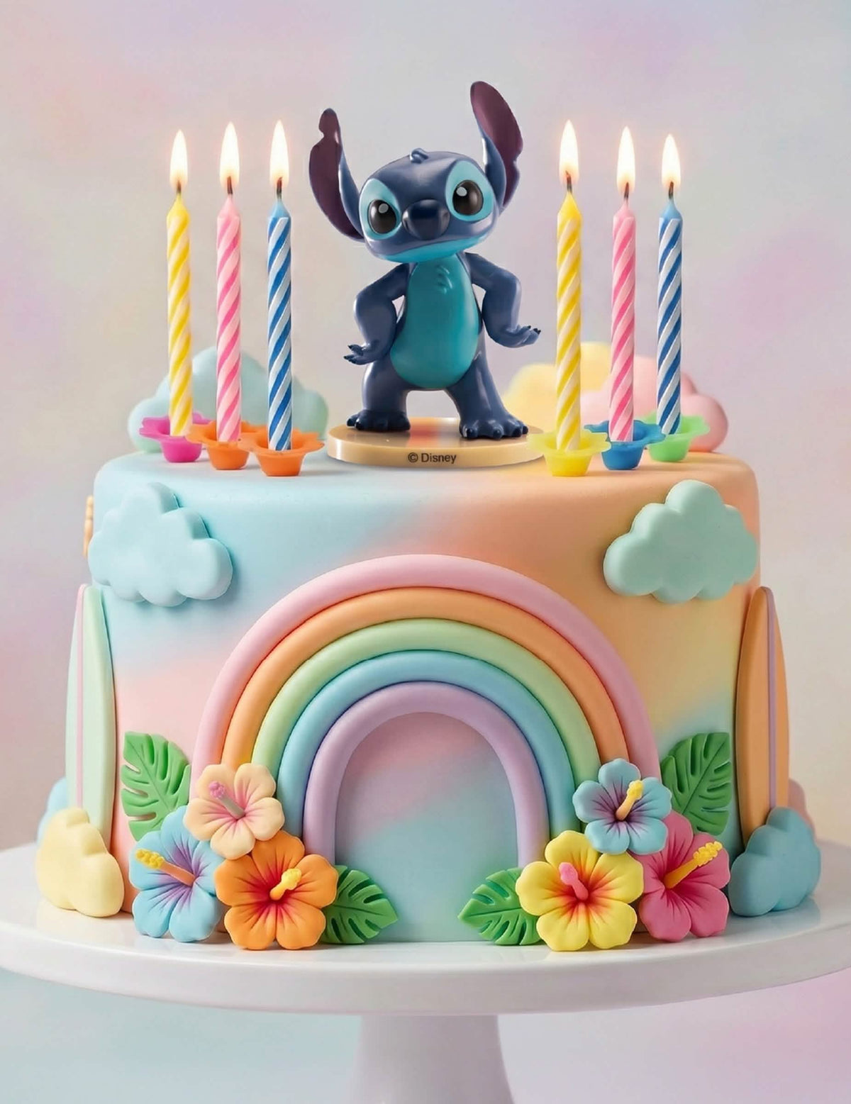 Комплект PVC фигурки Stitch™ със свещи