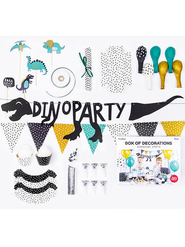Пълен комплект за украса за рожден ден с динозавър от 39 части