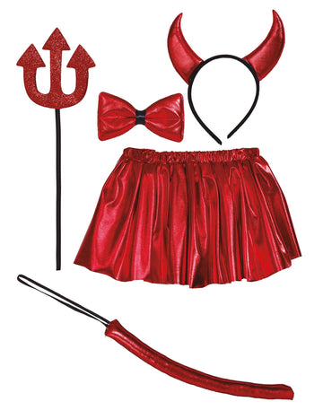 Комплект детски костюм на дявола