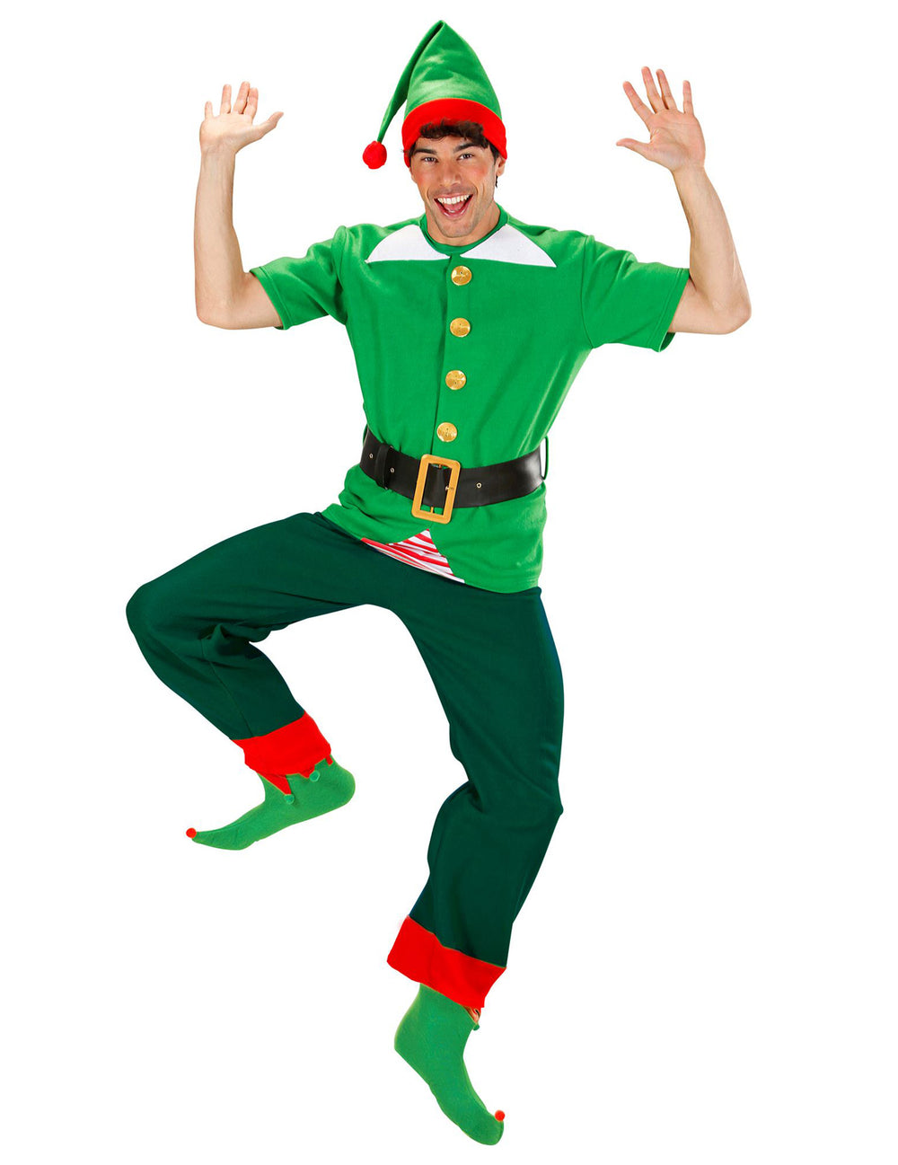 Vue d'ensemble du kit déguisement elfe pour adulte Noël