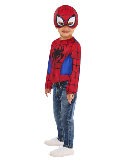 Детски горнище и комплект маска Spidey and his extraordinary friends