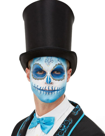 Направете комплект и Tatoo Dia de Los Muertos Blue Adult