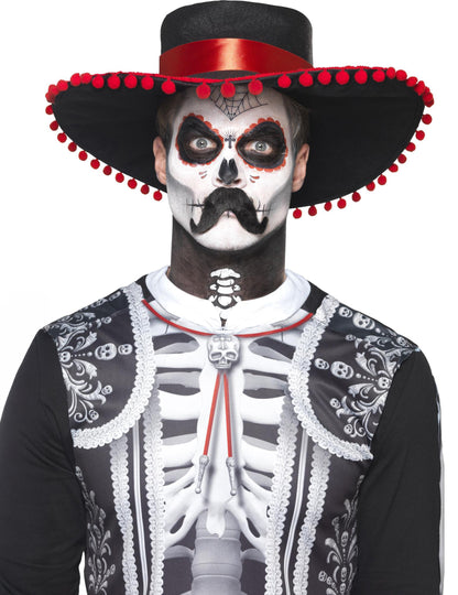 Мексикански скелет грим комплект за възрастни dia de los muertos