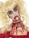 Kit maquillage zombie pour femme avec faux sang et effet gorge tranchée