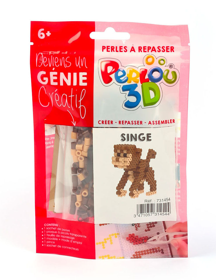 Комплект за 3D мъниста с ютия „Маймунка“ - Творческо хоби