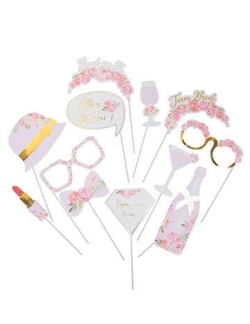 Photobooth Kit 12 Evjf Fleuri аксесоари