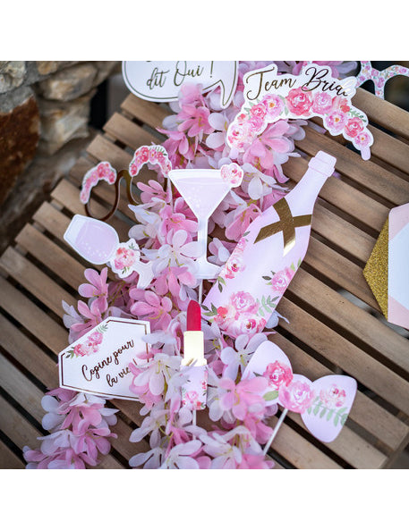 Photobooth Kit 12 Evjf Fleuri аксесоари