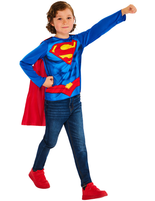 Комплект топ и наметало Superman™ за деца 