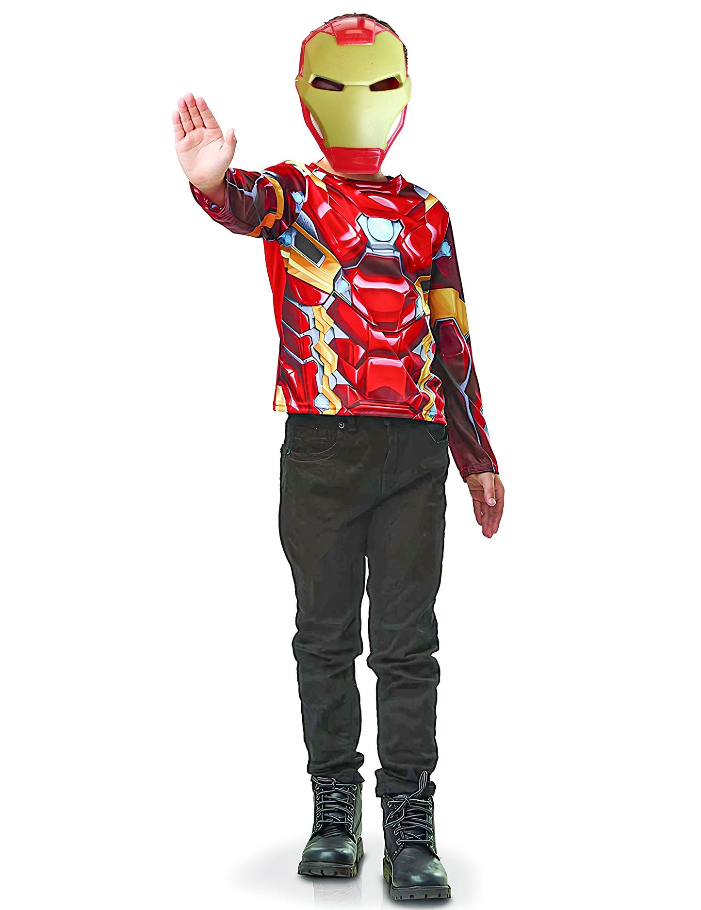 Топ комплект и детска маска на Iron Man