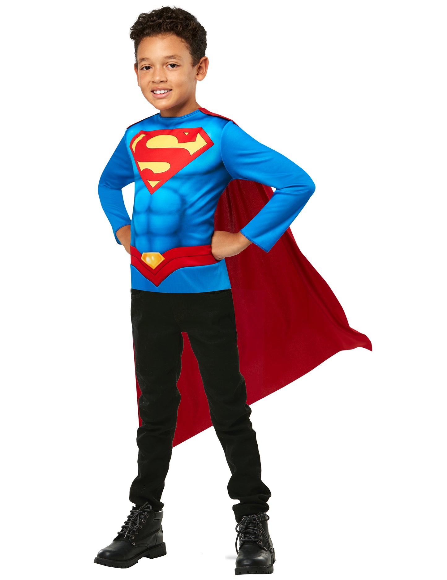 Детски комплект горнище и пелерина Superman