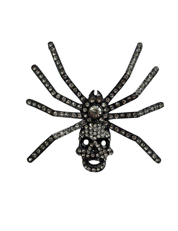 Готически паяков шпиндел череп 8 cm