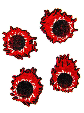 Kreepsville Готически нашивки с куршумени дупки 