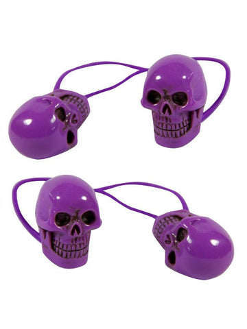 Kreepsville готическа лента за коса с череп 