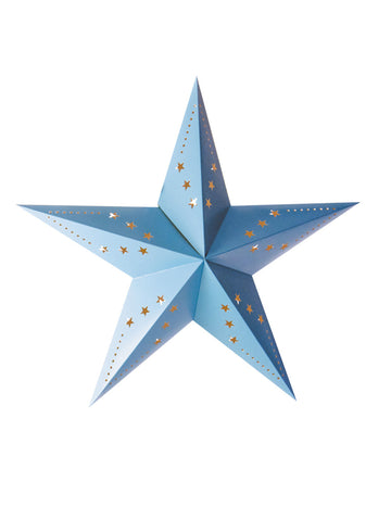 Леденосин звезден фенер 30 cm хартия за окачване